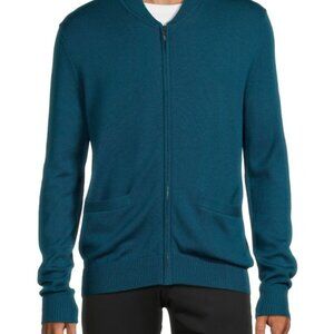 NWT Greyson Men's Sagaponack Wool Zip Sweater XXL